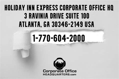 holiday inn corporate office complaints.